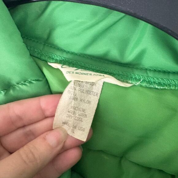 Vintage Carpenter Uniforms Pioneer Seeds Puffer Jacket Coat XL Green - Picture 7 of 8